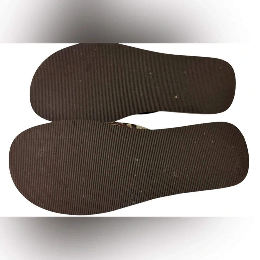 Michael Kors Brown Flip Flops Sandals - Picture 4 of 5